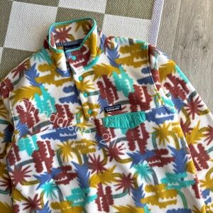 Patagonia Synchilla Snap-T Fleece Large Tree Connection Big Fresh Teal L